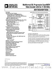 ADV7302A datasheet pdf Analog Devices