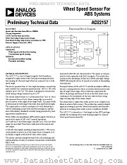 AD22157 datasheet pdf Analog Devices