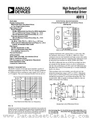 AD815 datasheet pdf Analog Devices