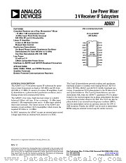 AD607 datasheet pdf Analog Devices