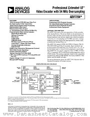 ADV7194 datasheet pdf Analog Devices
