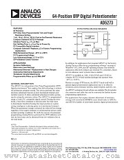 AD5273 datasheet pdf Analog Devices