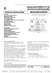 AD5443 datasheet pdf Analog Devices