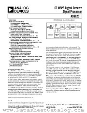 AD6620 datasheet pdf Analog Devices