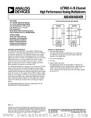 ADG408 datasheet pdf Analog Devices
