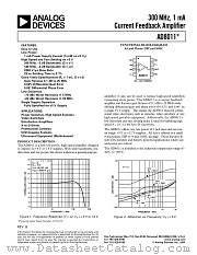 AD8011 datasheet pdf Analog Devices