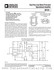 OP270 datasheet pdf Analog Devices
