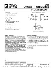 ADG722 datasheet pdf Analog Devices