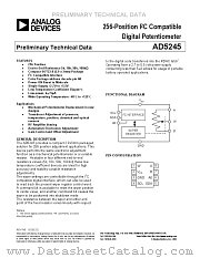 AD5245 datasheet pdf Analog Devices