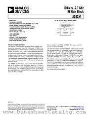 AD8354 datasheet pdf Analog Devices