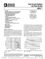 AD812 datasheet pdf Analog Devices