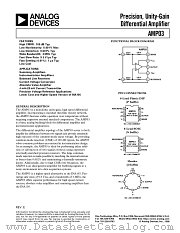 AMP03 datasheet pdf Analog Devices
