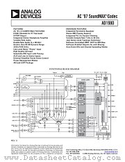 AD1980 datasheet pdf Analog Devices
