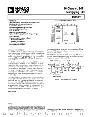 AD8600 datasheet pdf Analog Devices