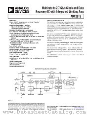 ADN2819 datasheet pdf Analog Devices
