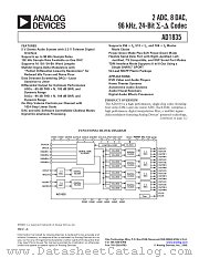 AD1835 datasheet pdf Analog Devices