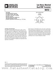 MAT03 datasheet pdf Analog Devices
