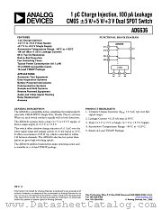 ADG636 datasheet pdf Analog Devices