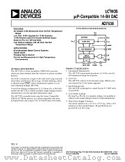 AD7538 datasheet pdf Analog Devices