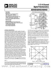 AD8403 datasheet pdf Analog Devices
