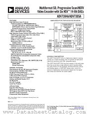 ADV7305A datasheet pdf Analog Devices