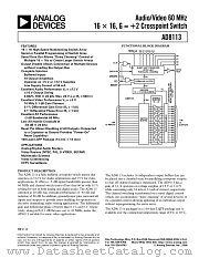 AD8113 datasheet pdf Analog Devices