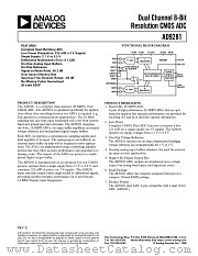 AD9281 datasheet pdf Analog Devices