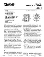 AD636 datasheet pdf Analog Devices