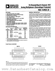 MUX16 datasheet pdf Analog Devices