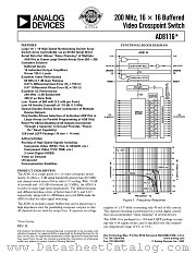 AD8116 datasheet pdf Analog Devices