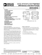 ADG788 datasheet pdf Analog Devices