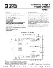 ADF4252 datasheet pdf Analog Devices