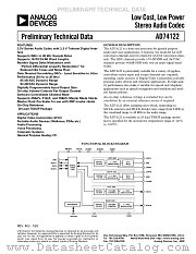 AD74122 datasheet pdf Analog Devices
