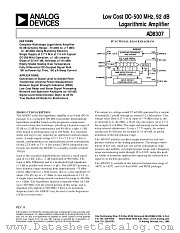 AD8307 datasheet pdf Analog Devices