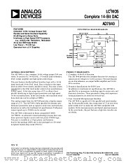 AD7840 datasheet pdf Analog Devices