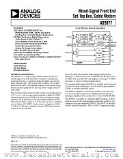 AD9877 datasheet pdf Analog Devices