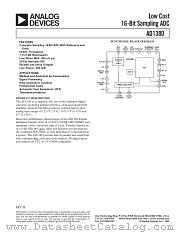 AD1380 datasheet pdf Analog Devices