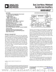 AD602 datasheet pdf Analog Devices