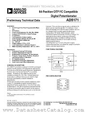 AD5171 datasheet pdf Analog Devices