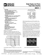 AD8013 datasheet pdf Analog Devices