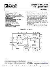 AD9845B datasheet pdf Analog Devices