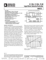 AD8313 datasheet pdf Analog Devices
