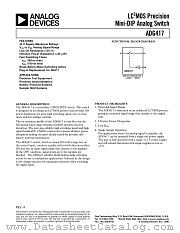 ADG417 datasheet pdf Analog Devices