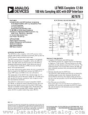 AD7878 datasheet pdf Analog Devices