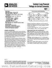 1B21 datasheet pdf Analog Devices