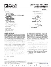 AD549 datasheet pdf Analog Devices