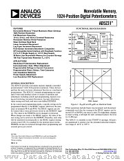 AD5231 datasheet pdf Analog Devices