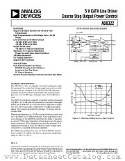 AD8322 datasheet pdf Analog Devices