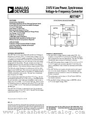 AD7740 datasheet pdf Analog Devices