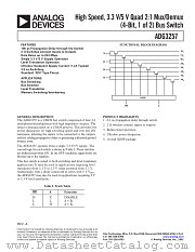 ADG3257 datasheet pdf Analog Devices